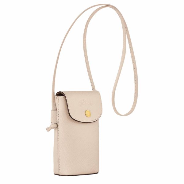 Women Épure Phone Case With Leather Lace Paper - Leather Longchamp Phone Cases Paper