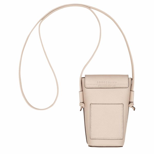Women Épure Phone Case With Leather Lace Paper - Leather Longchamp Phone Cases Paper