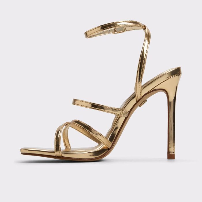 Women Gold Galoi Gold Women's Metallics Heels Aldo