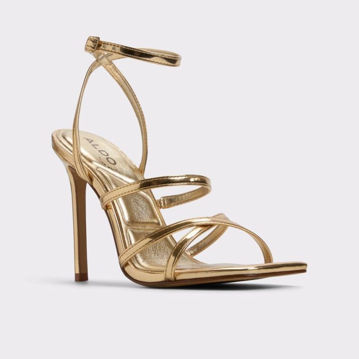 Women Gold Galoi Gold Women's Metallics Heels Aldo