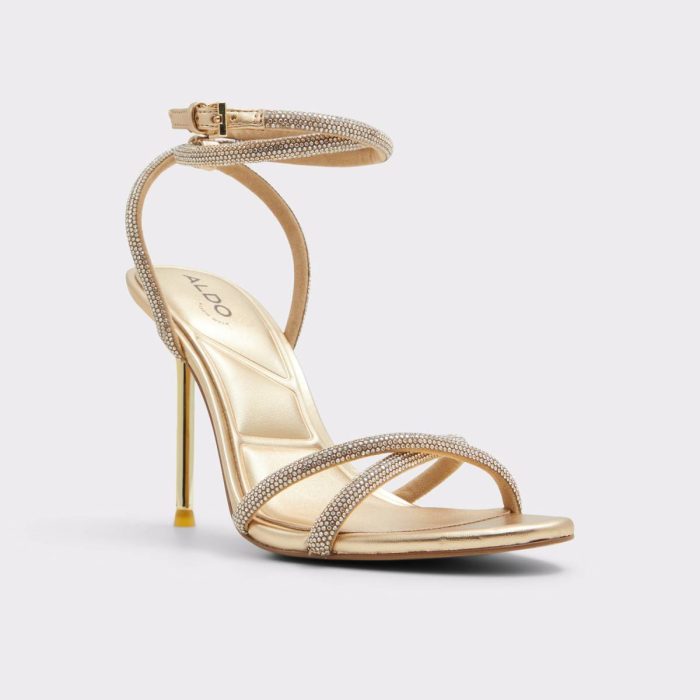 Women Gold Manaelden Gold Women's Heeled Sandals Aldo Heels