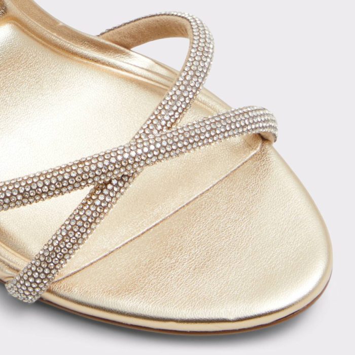 Women Gold Manaelden Gold Women's Heeled Sandals Aldo Heels