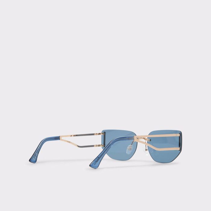 Women Gold Sunglasses Aldo Delalle Gold Women's Square