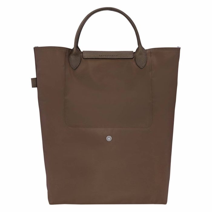 Women Handbags Le Pliage Green M Tote Bag Terra - Canvas Longchamp Terra