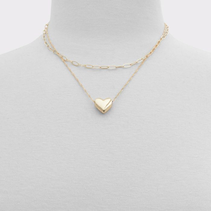 Women Jewelry Aldo Gold Takemyheart Gold Women's Necklaces