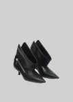Women Jw Anderson Kitten Heel Biker Boots - Black Black The Frankie Shop Heels