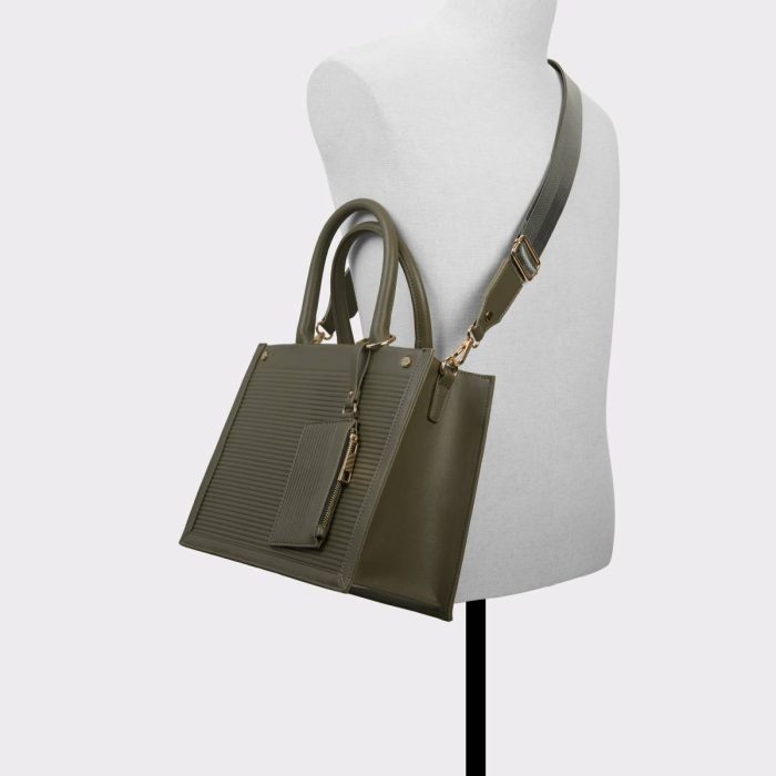 Women Khaki Daspiasx Khaki Women's Tote & Satchel Bags Top Handle Bags Aldo