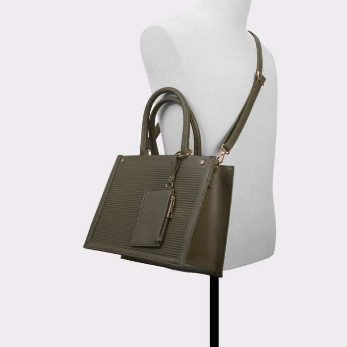 Women Khaki Daspiasx Khaki Women's Tote & Satchel Bags Top Handle Bags Aldo
