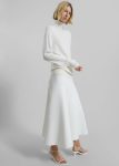 Women Knitwear The Frankie Shop White Eve Thin Turtleneck Sweater - Ivory