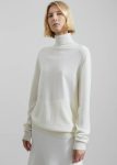 Women Knitwear The Frankie Shop White Eve Thin Turtleneck Sweater - Ivory