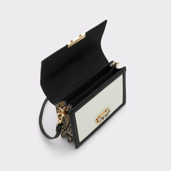 Women Laisbyyx White/Black Women's Crossbody Bags Aldo Crossbody Bags White/Black