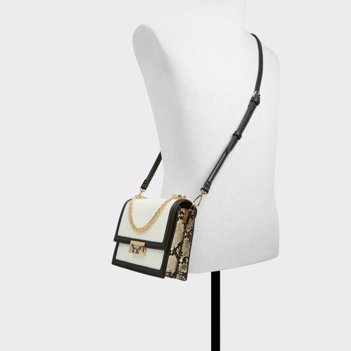Women Laisbyyx White/Black Women's Crossbody Bags Aldo Crossbody Bags White/Black