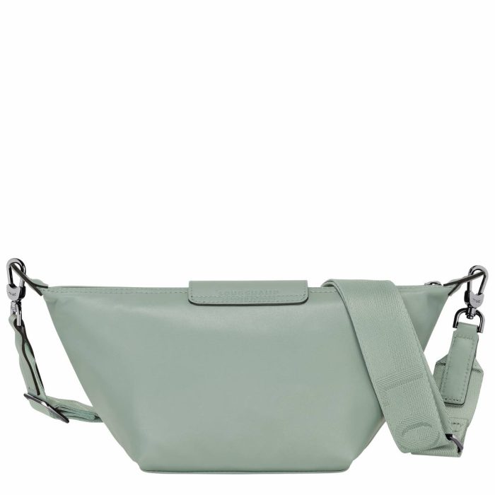 Women Le Pliage Xtra Xs Crossbody Bag Vervain - Leather Longchamp Leather Bags Vervain