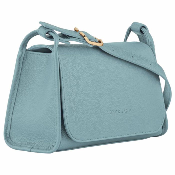 Women Leather Bags Longchamp Eucalyptus Le Foulonné M Crossbody Bag Eucalyptus - Leather
