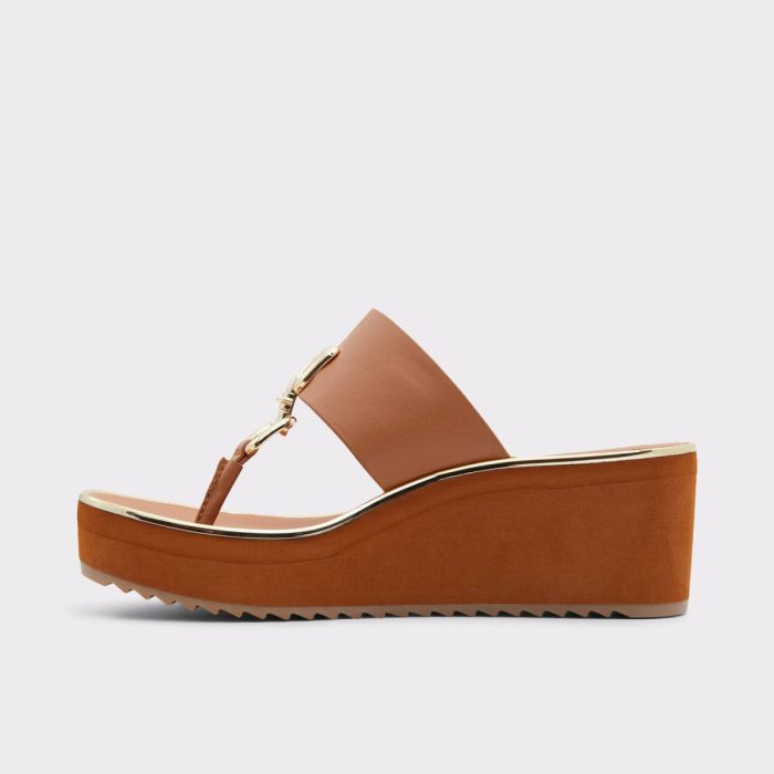 Women Maesllan Medium Brown Women's Wedges Sandals Aldo Medium Brown