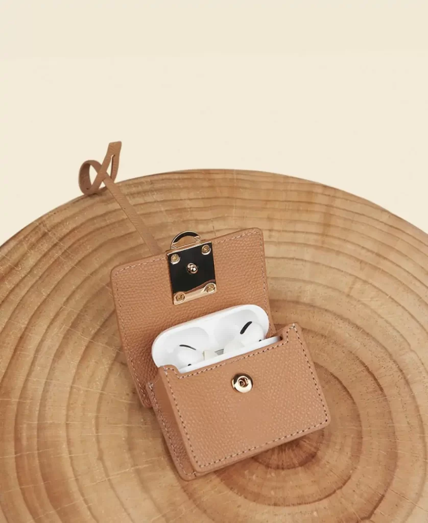 Women Mini Bag Stance Pod Airpods Case - Camel Cafune