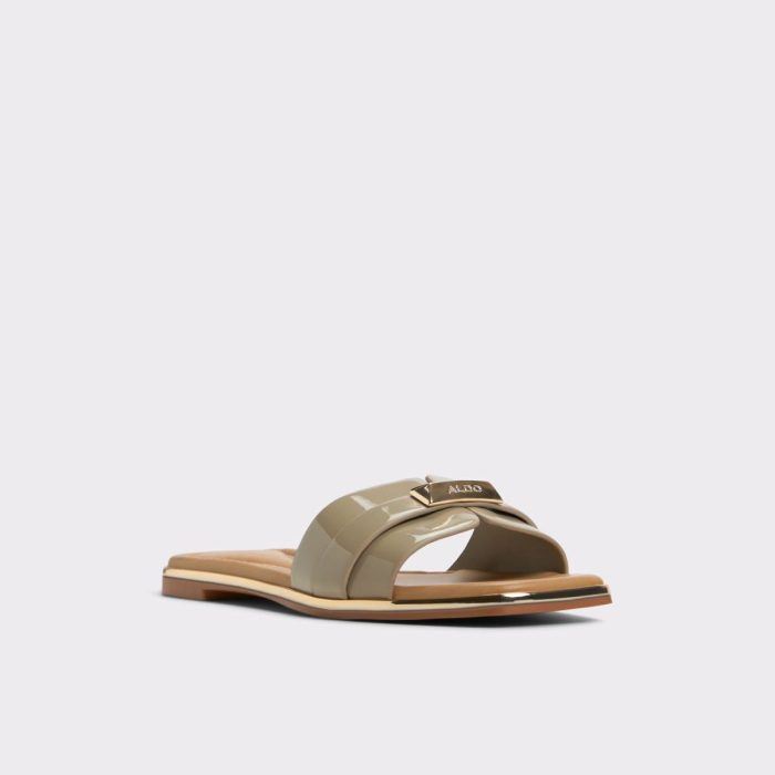 Women Other Green Sandals Darine Other Green Women's Flat Sandals Aldo