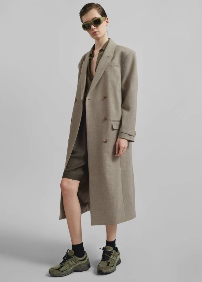 Women Outerwear Beige Sonoma Long Coat - Taupe The Frankie Shop
