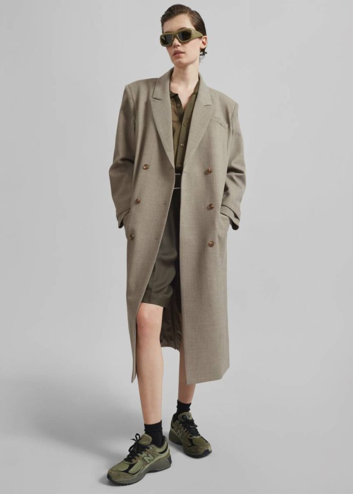 Women Outerwear Beige Sonoma Long Coat - Taupe The Frankie Shop