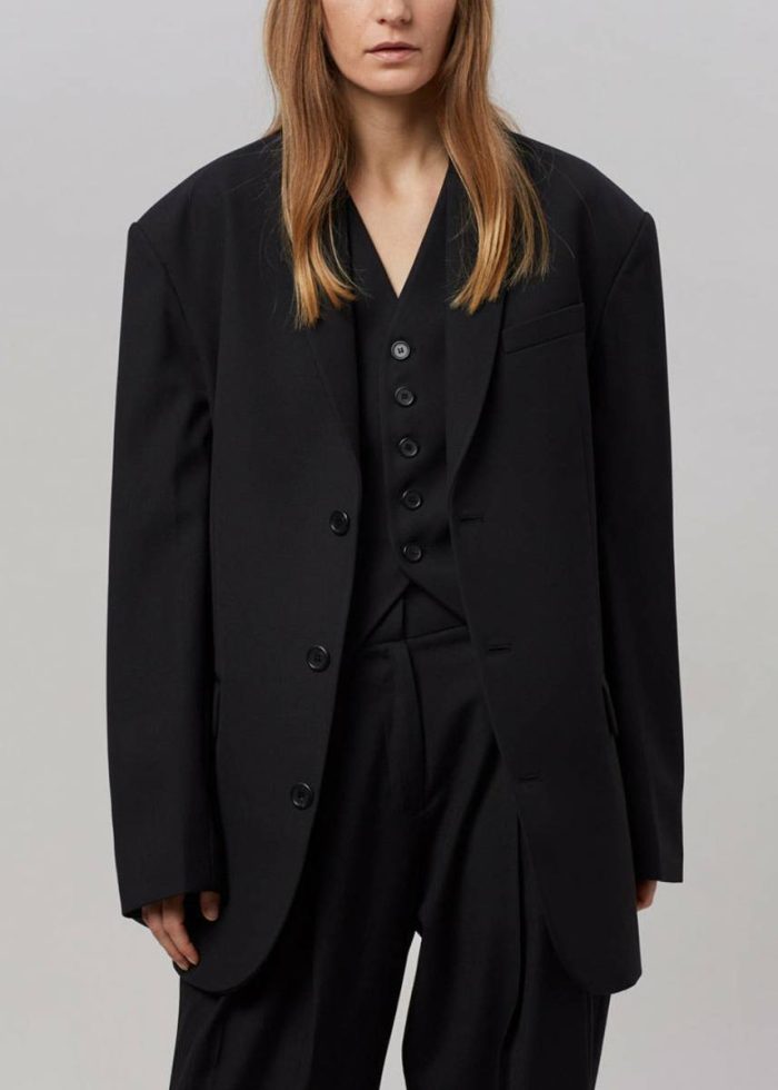 Women Outerwear Black The Frankie Shop Gelso Oversized Blazer - Black