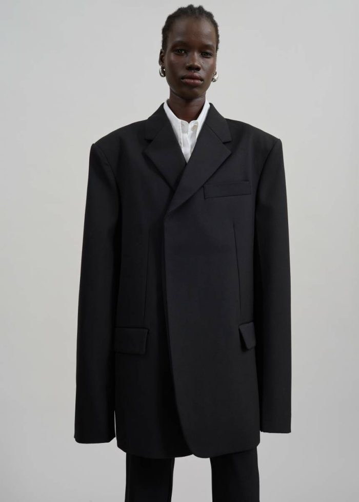 Women Outerwear The Frankie Shop Iva Blazer - Black Black