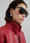 Women Red Outerwear The Frankie Shop Zion Bomber Jacket - Red