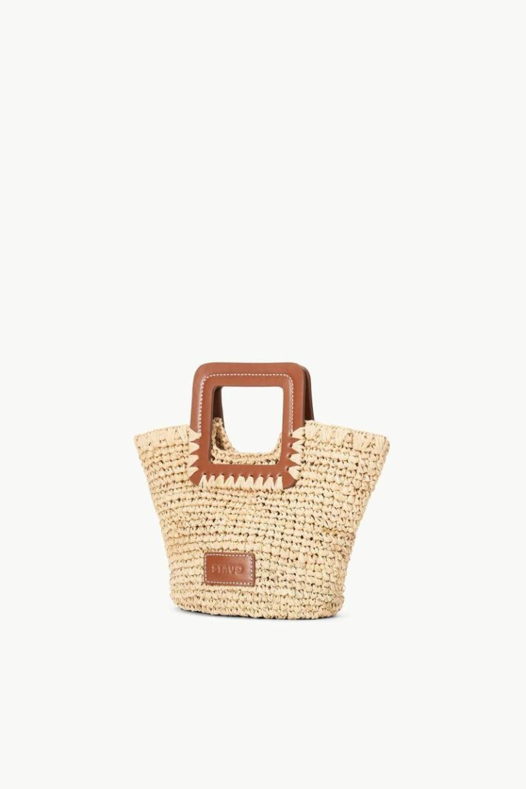 Women Shirley Mini Bucket Bag Natural Tan Staud Clutches & Handhelds