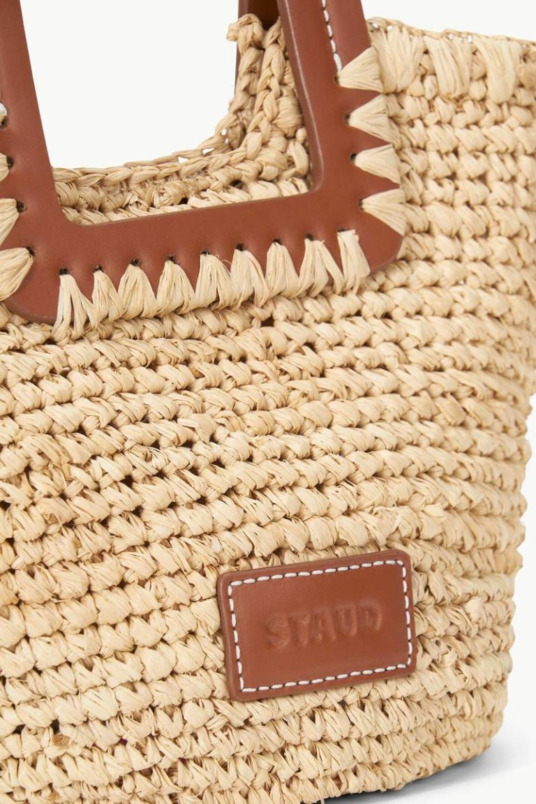 Women Shirley Mini Bucket Bag Natural Tan Staud Clutches & Handhelds