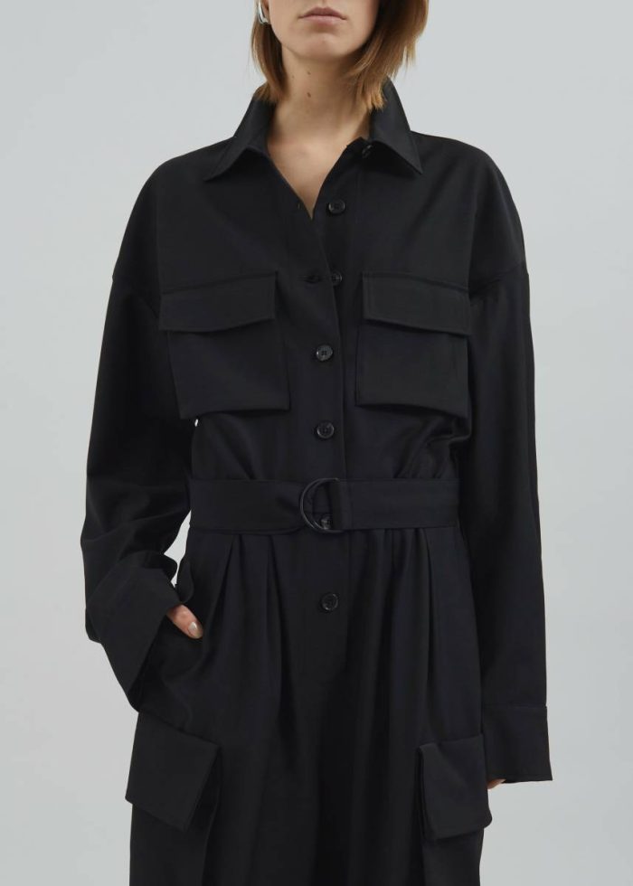 Women Suzie Jumpsuit - Black Black Jumpsuits The Frankie Shop