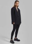 Women The Frankie Shop Cara Knit Leggings - Black Black Bottoms