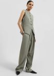 Women The Frankie Shop Green Samsøe Samsøe Saruma Vest - Vetiver Outerwear