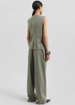 Women The Frankie Shop Green Samsøe Samsøe Saruma Vest - Vetiver Outerwear