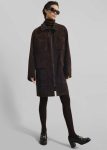 Women The Frankie Shop Haillot Suede Long Jacket - Brown Brown Outerwear