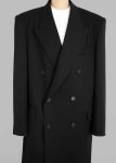 Women The Frankie Shop London Double Breasted Coat - Black Outerwear Black