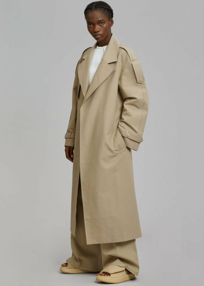 Women The Frankie Shop Outerwear Rhodes Trench Coat - Natural Beige
