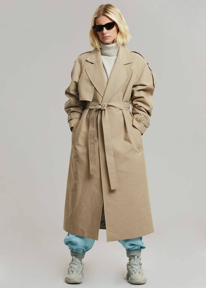 Women The Frankie Shop Outerwear Rhodes Trench Coat - Natural Beige
