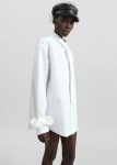 Women The Frankie Shop Perna Tie Neck Shirt - White White Tops