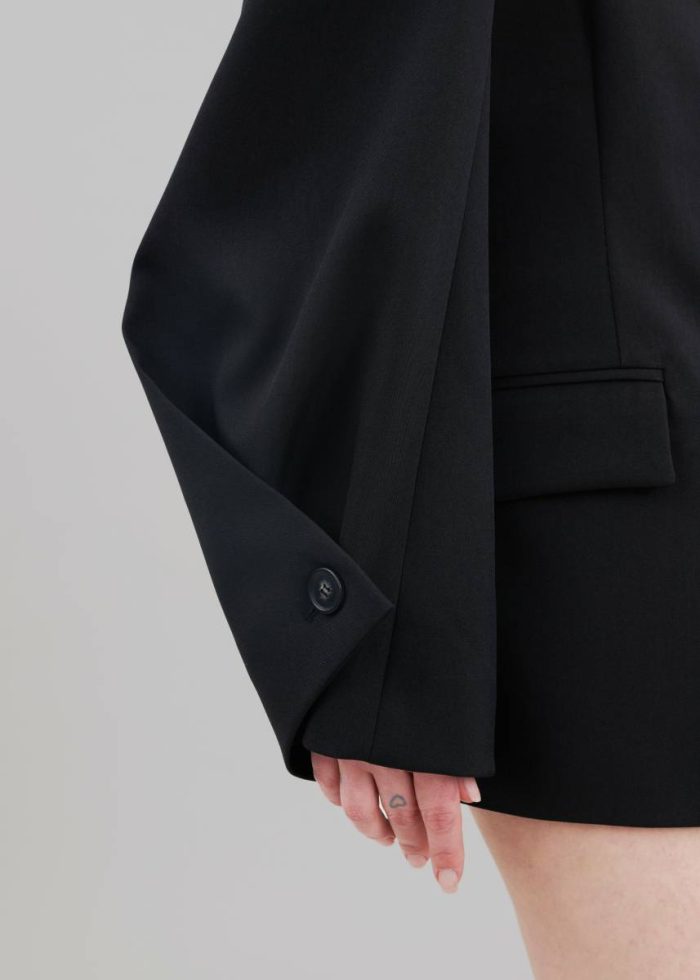 Women The Frankie Shop Pia Boxy Blazer - Black Black Outerwear