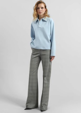 Women The Frankie Shop Tops Mosbach Polo - Sky Blue Blue