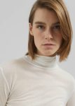 Women The Frankie Shop White Knitwear Evren Sheer Turtleneck - White