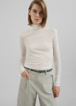 Women The Frankie Shop White Knitwear Evren Sheer Turtleneck - White