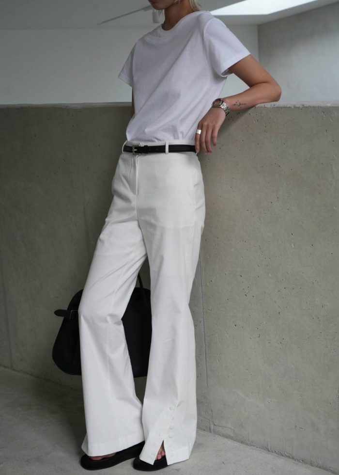 Women White The Frankie Shop Tops Kellen Baby Tee - White
