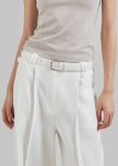 Xia Side Belt Trousers - White Bottoms Women White The Frankie Shop