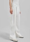 Xia Side Belt Trousers - White Bottoms Women White The Frankie Shop