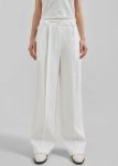 Xia Side Belt Trousers - White Bottoms Women White The Frankie Shop